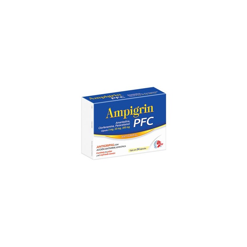 AMANTADINA/CLORFENAMINA/PARACETAMOL 24 cap, AMPIGRIN PFC