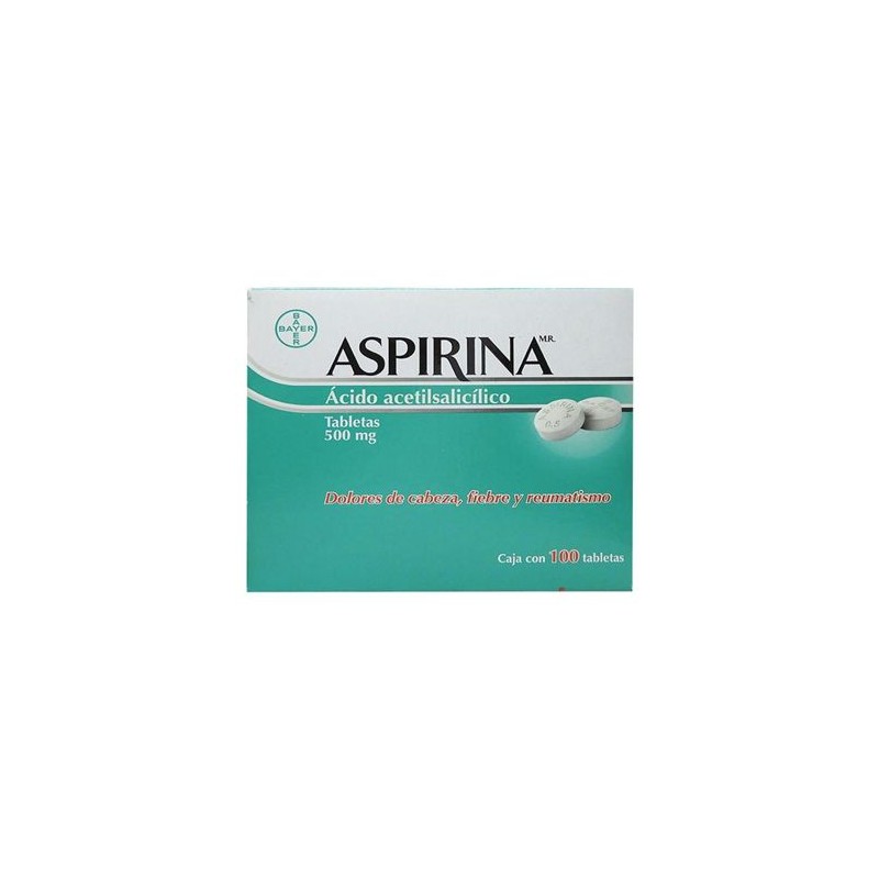 ACIDO ACETILSALICILICO 500 mg, 100 tab, ASPIRINA