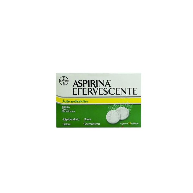 ACIDO ACETILSALICILICO 500 mg, 12 tab, ASPIRINA EFERVESCENTE