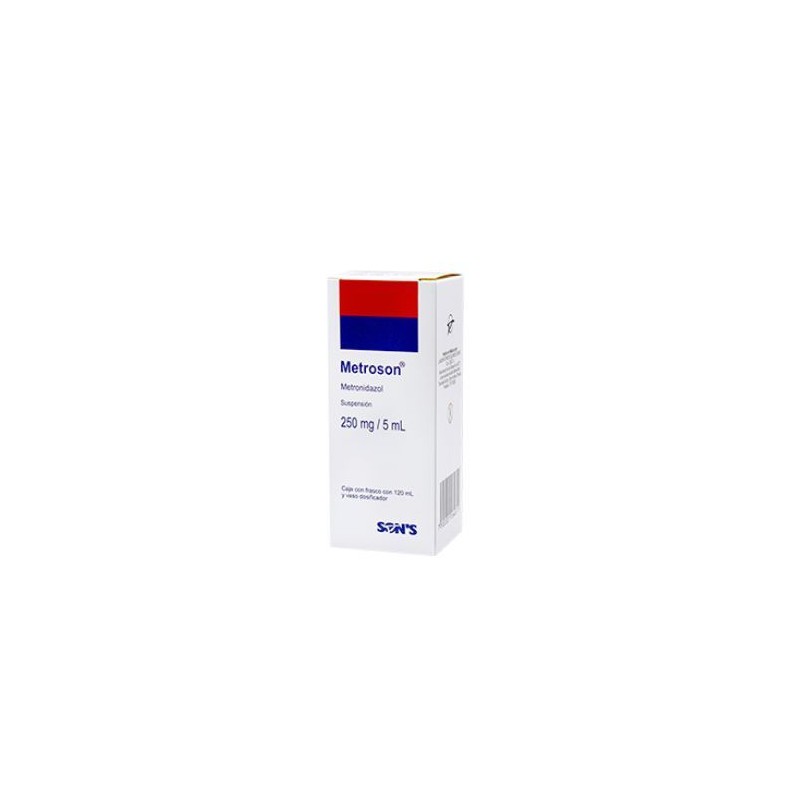 METRONIDAZOL 250 mg/5 ml, 120 ml, METROSON