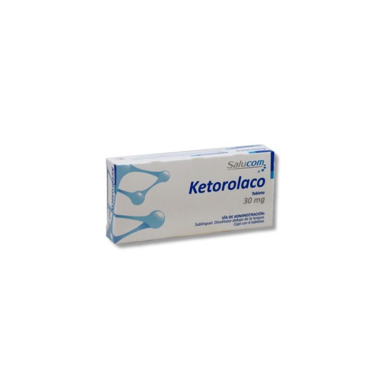 KETOROLACO 30 mg, 6 tab SL, SALUCOM