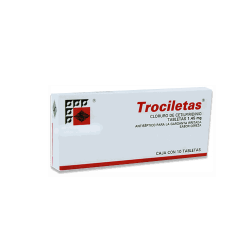 CETILPIRIDINIO 1.45 mg, 10 tab, TROCILETAS CEREZA