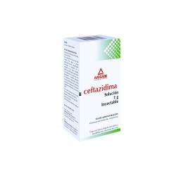 CEFTAZIDIMA 1 g c/DILUYENTE 3 ml, 1 amp, AMSA